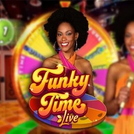 Funky Time logo by Evolution at TrivelaBet Casino