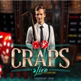 Live Craps online game logo by Evolution on trivelabets-nl.nl