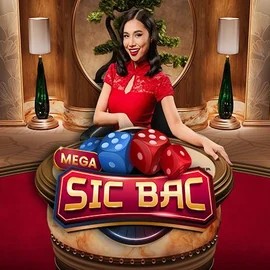 Official Live Casino logo: Mega Sic Bac by Pragmatic Play at TrivelaBet Casino