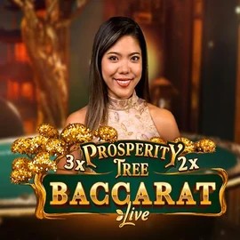 Official Live Casino logo: Prosperity Tree Baccarat by Evolution at TrivelaBet Casino